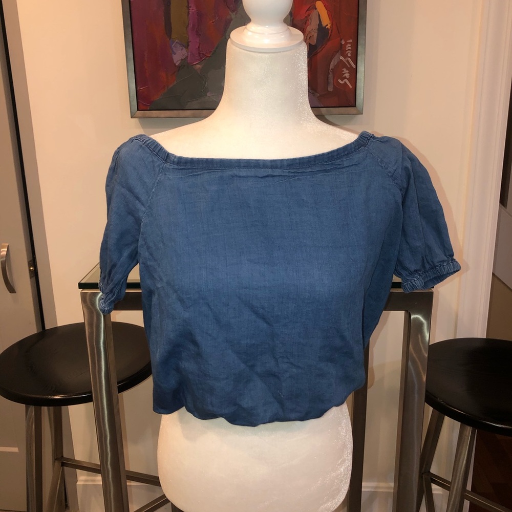 madewell blue top